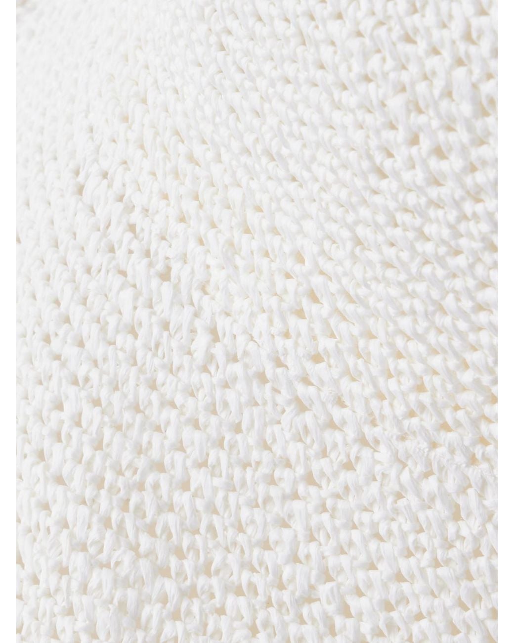 Totême White Woven Paper Sunhat
