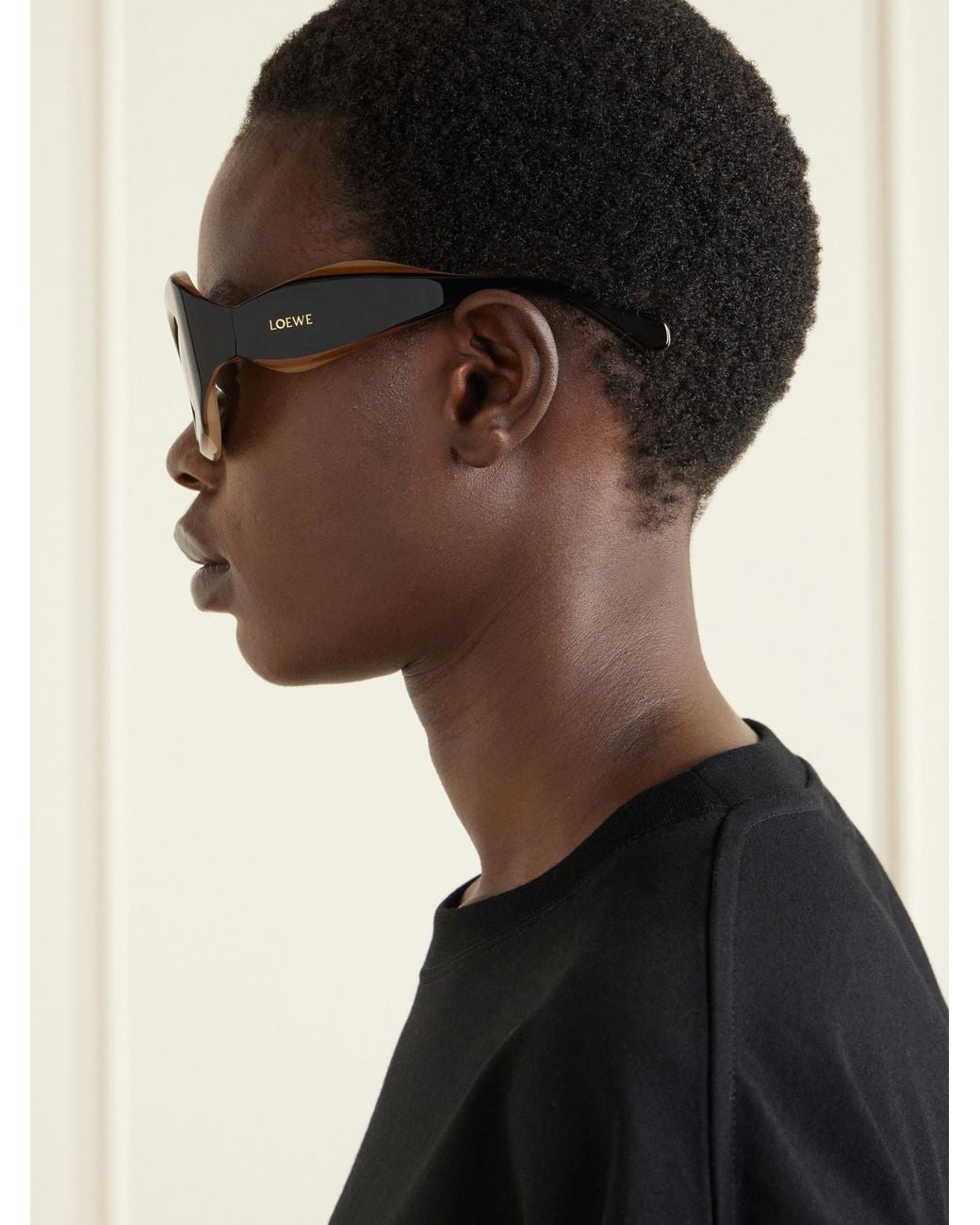 Loewe Black Paula's Ibiza D-Frame Acetate Sunglasses