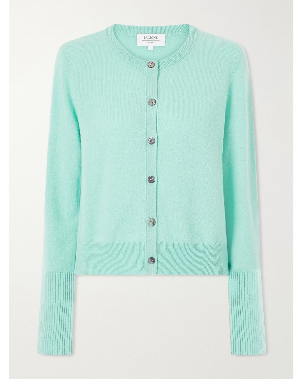 La Ligne Blue Cashmere Cardigan
