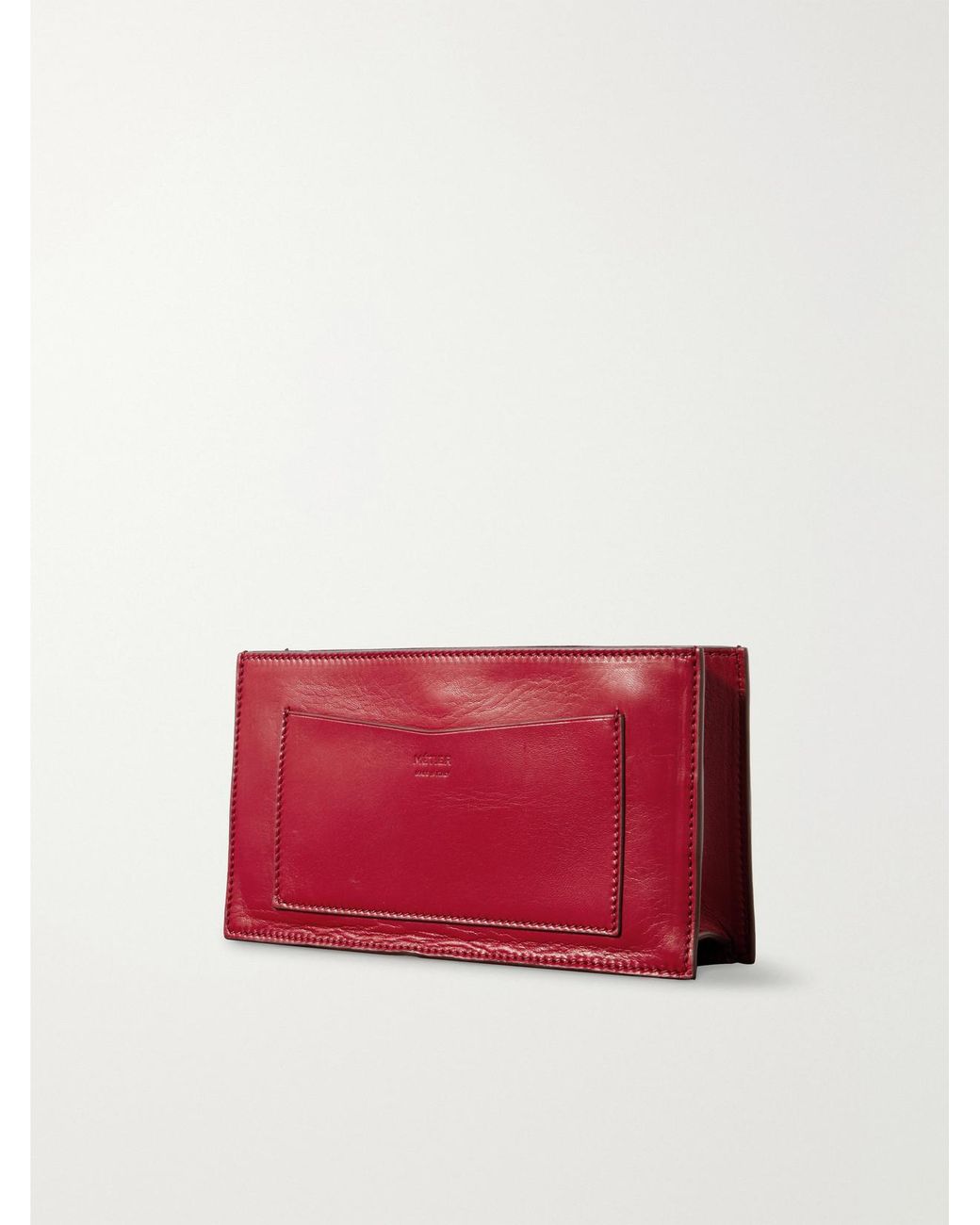 Metier Red Ease 22 Leather Clutch