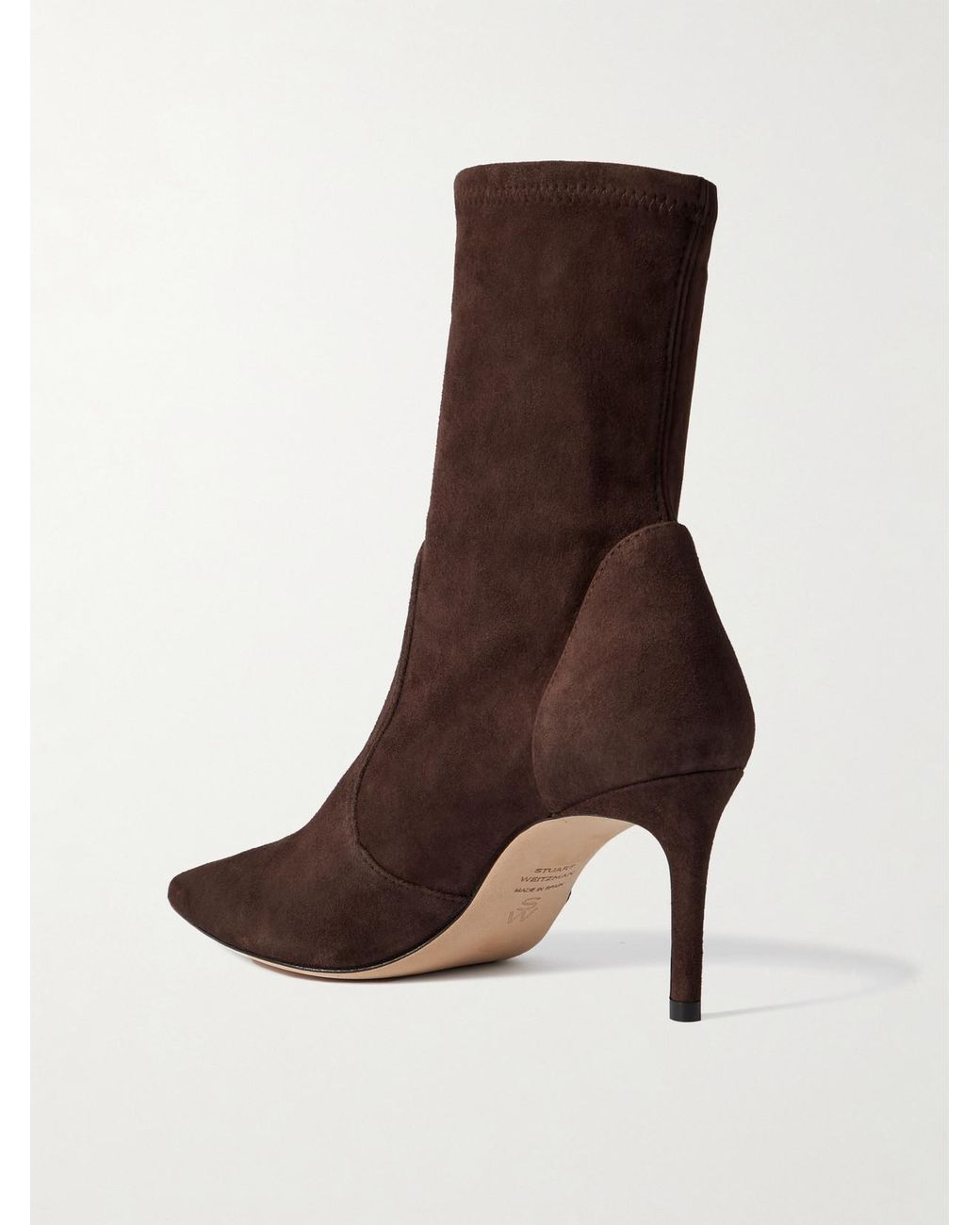 Stuart Suede Ankle Boots Stuart Weitzman en coloris Brown