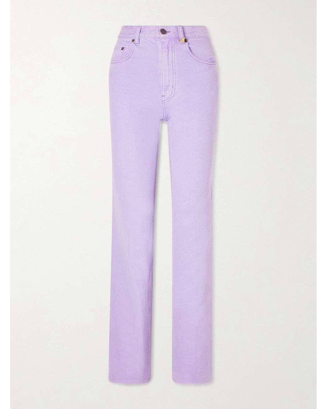 Chloé Purple High-Rise Slim Jeans