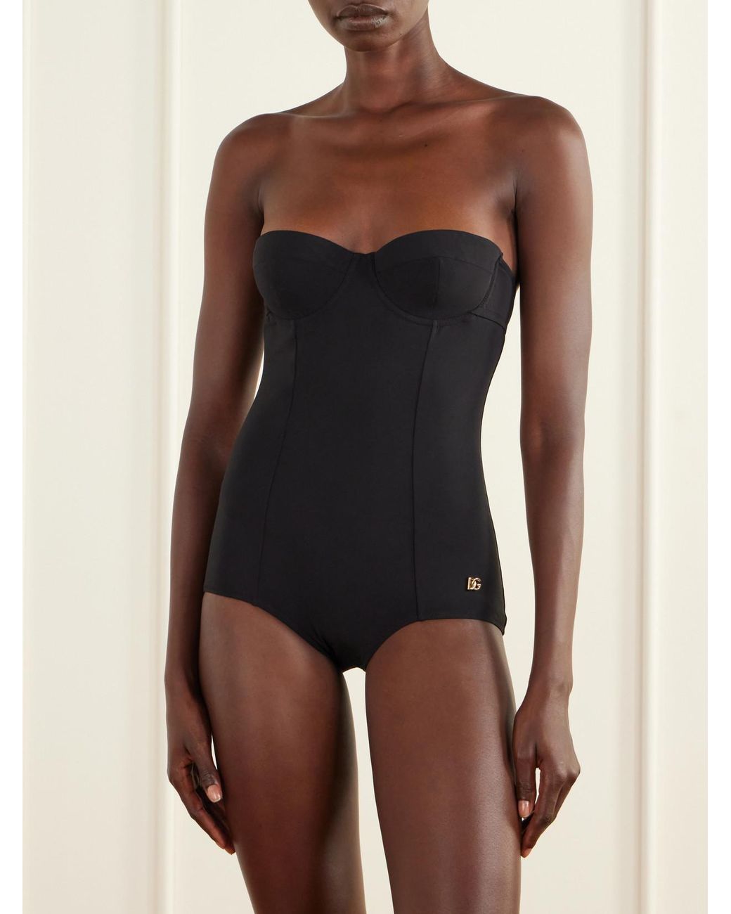 Dolce & Gabbana Blue Cutout Underwired Swimsuit