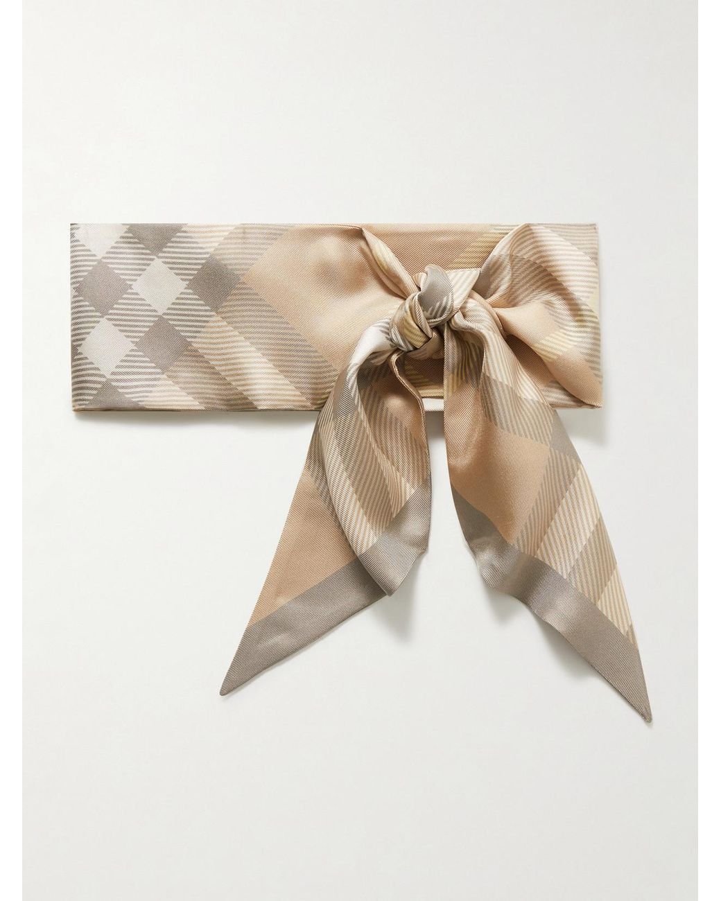 Burberry stripe check skinny tie sale