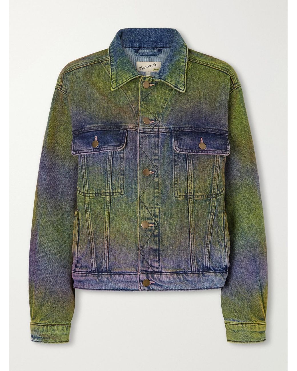 Sanderlak Green Ombré Denim Jacket
