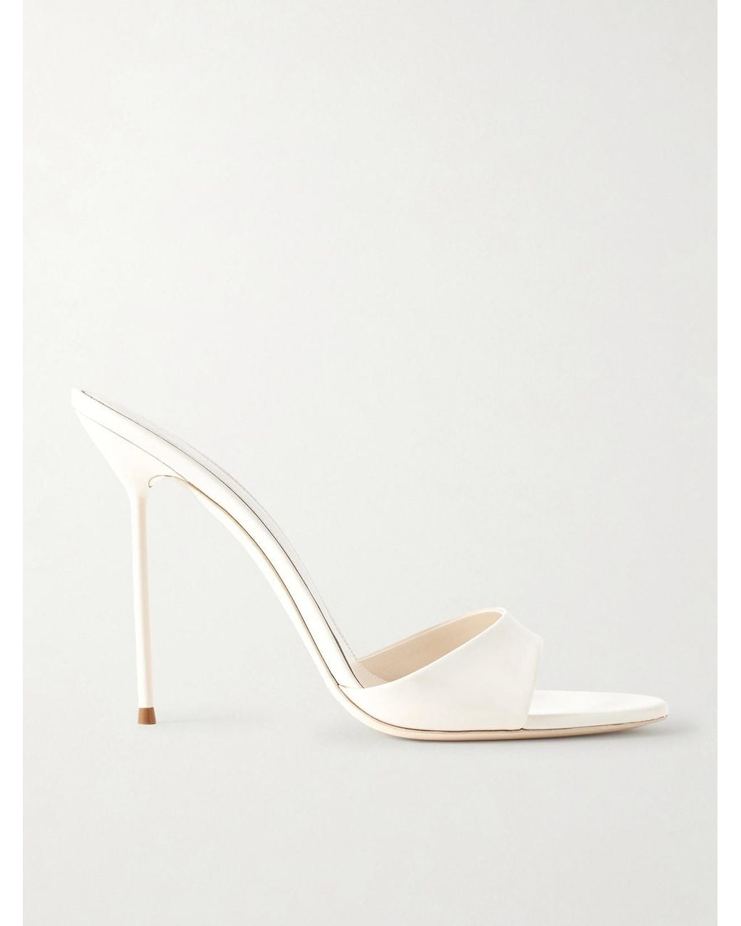 Paris Texas Natural Lidia 105 Patent-Leather Sandals