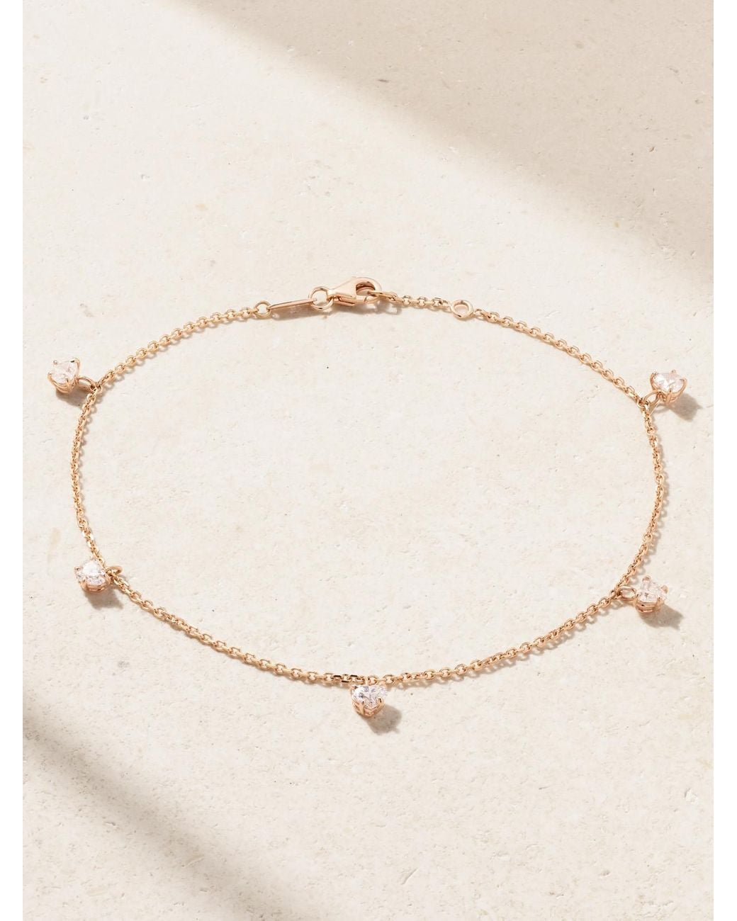 Anita Ko Natural 18-Karat Rose Diamond Anklet