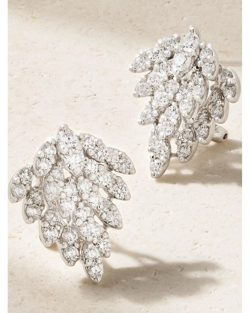 Anita Ko Natural Snowflake 18-Karat Diamond Earrings