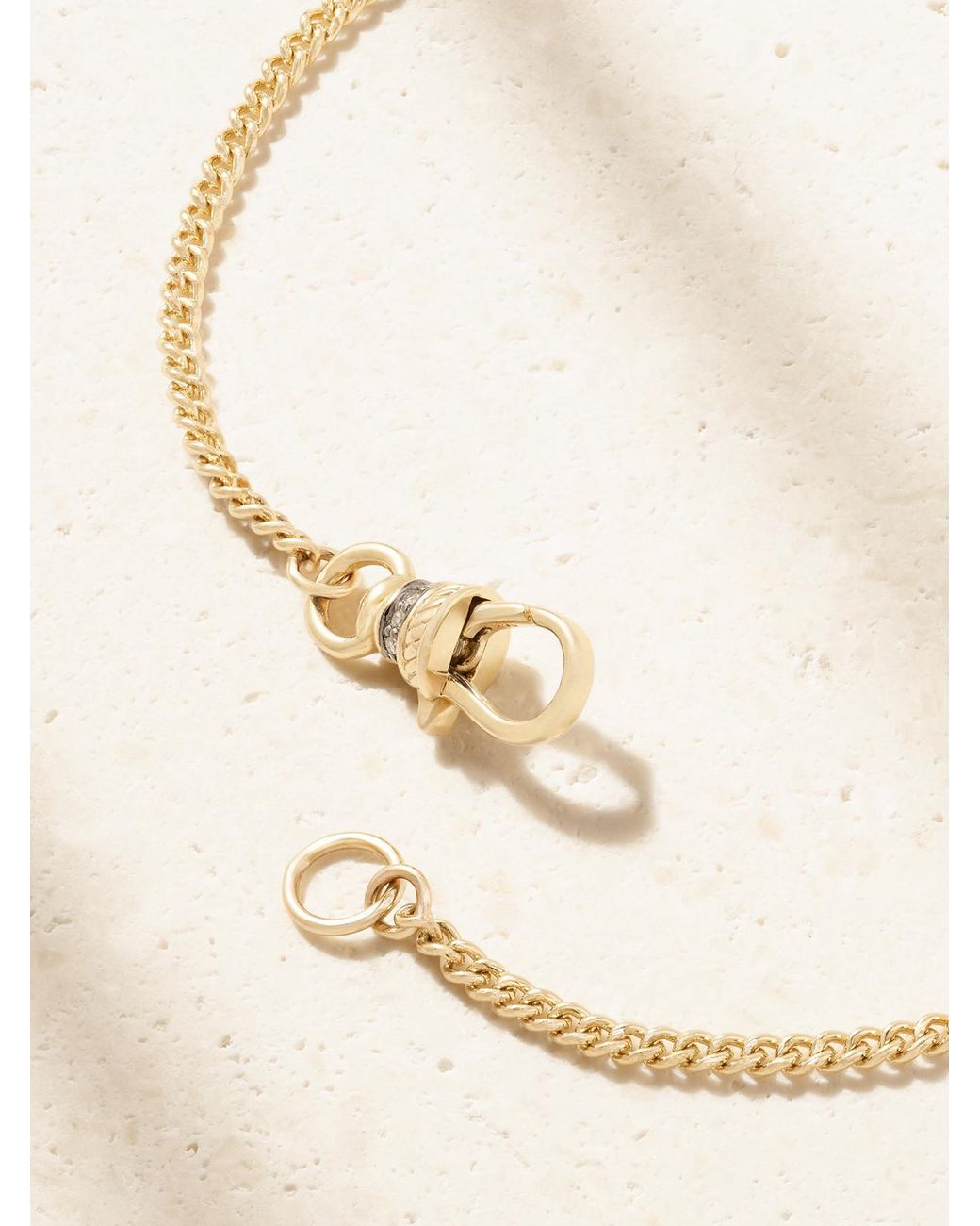 Lucy Delius Natural Baby Pocket Watch 14-Karat Diamond Necklace