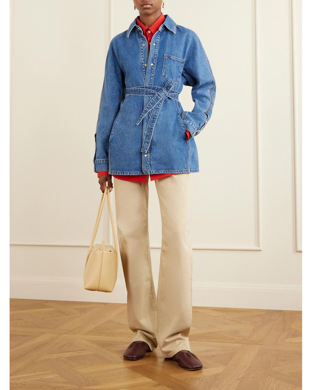 OSSOU Blue Cinch Denim Shirt
