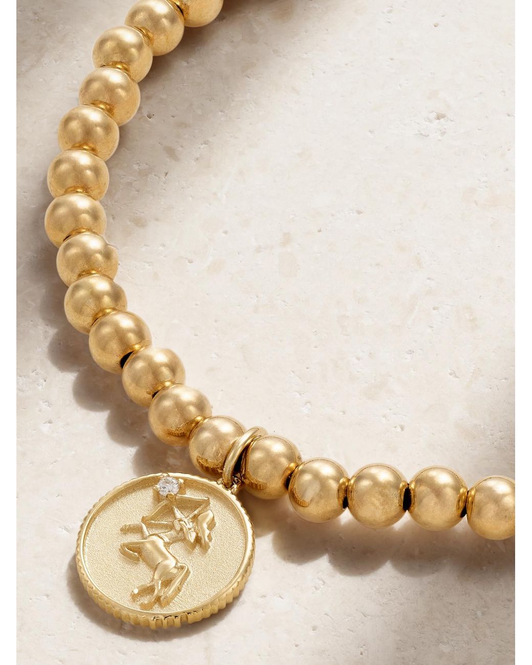 Sydney Evan Metallic Sagittarius 14-Karat Diamond Bracelet