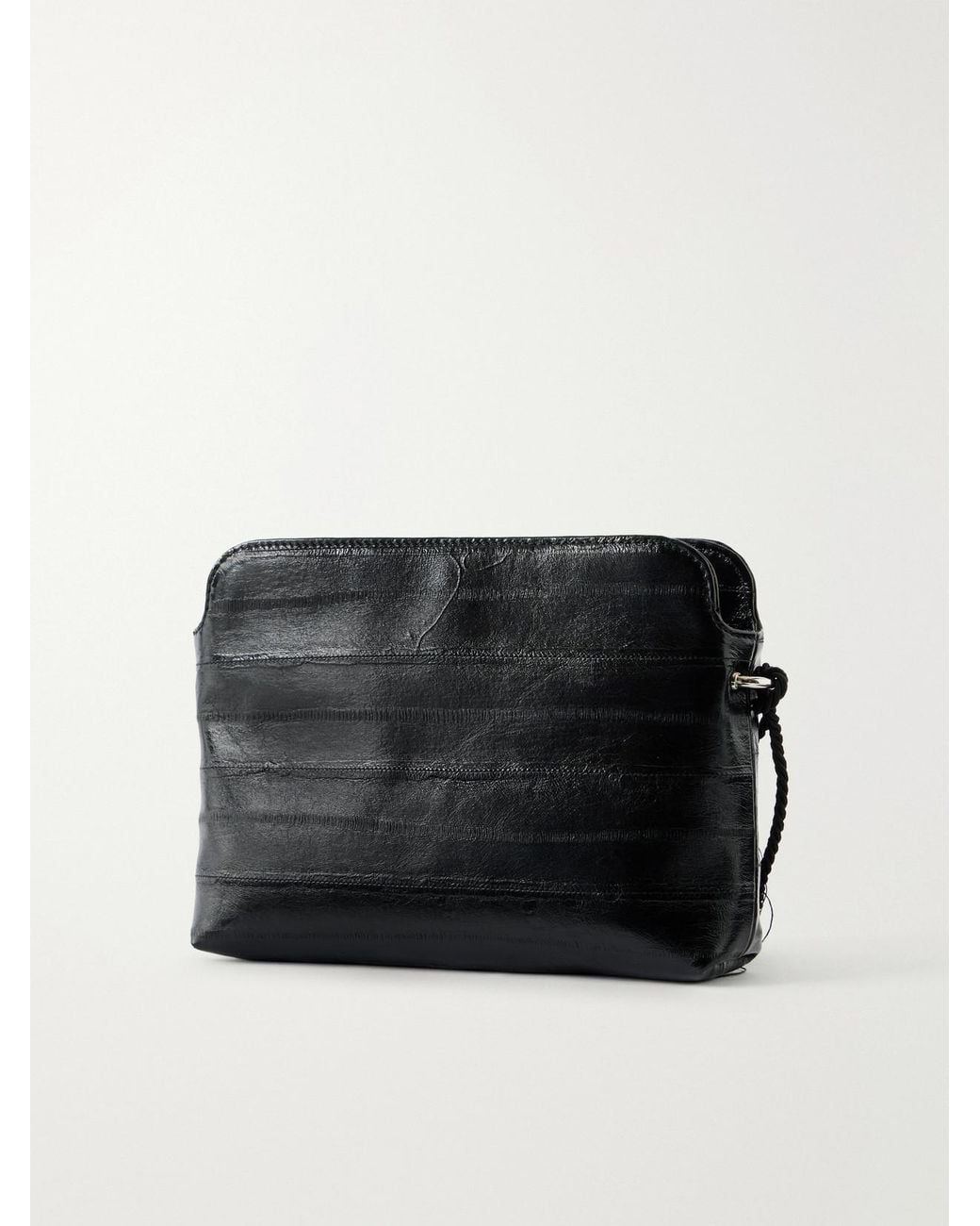 Le Sundial Black The Hidden Cord-Trimmed Eel Clutch