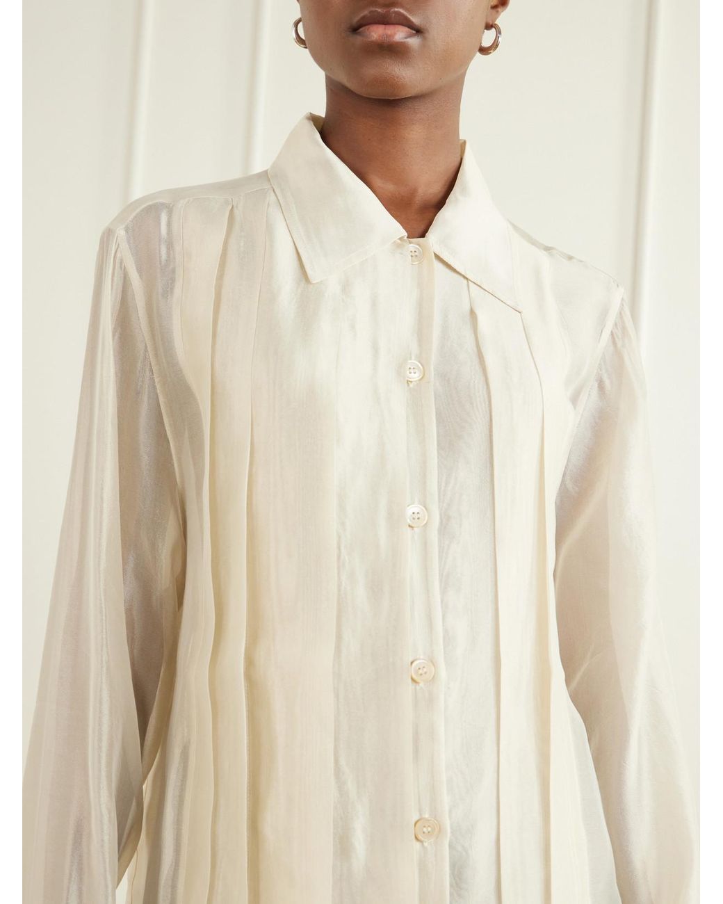Our Legacy Natural Tuxedo Every Satin Shirt