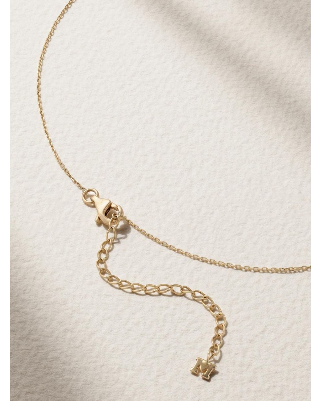 Mateo Natural 14-Karat, Pearl And Diamond Necklace