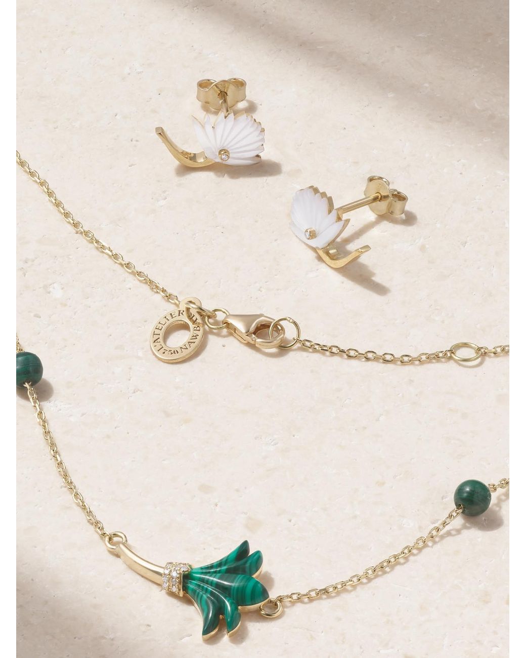 L'Atelier Nawbar Metallic 18-Karat Diamond Jewelry Set