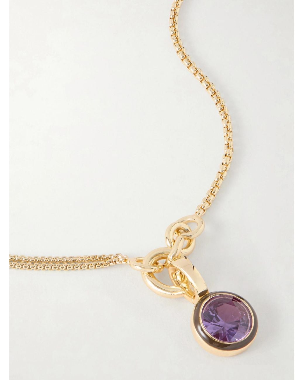 Roxanne Assoulin White The Single Drop-Tone And Cubic Zirconia Necklace