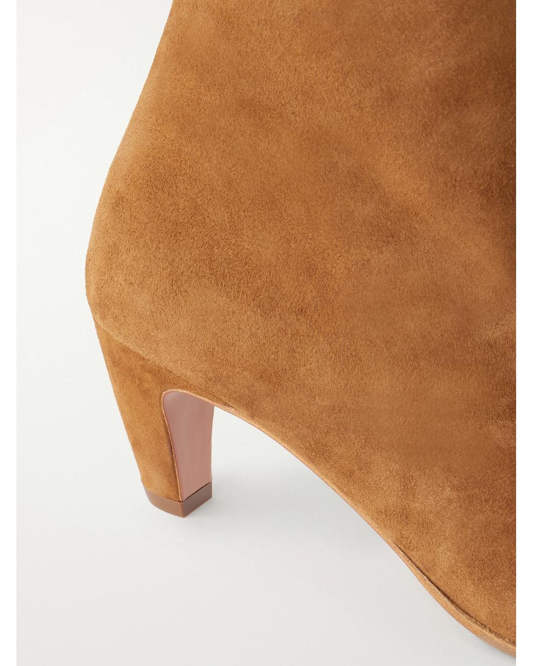 Aquazzura Brown Sloan 50 Suede Boots