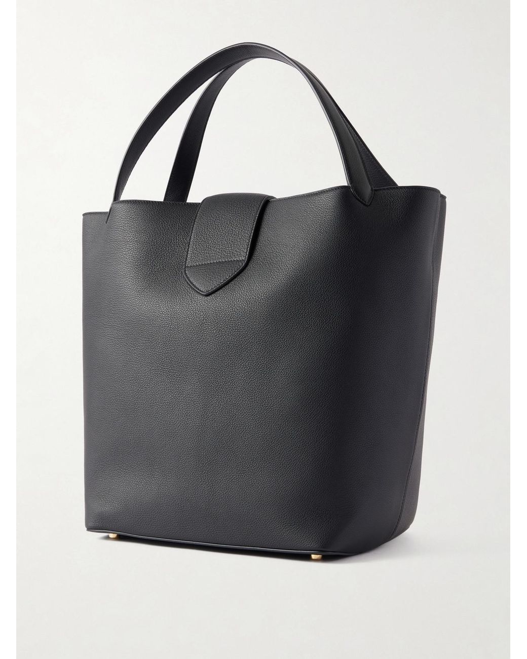 SAVETTE Blue The Anello Leather Tote