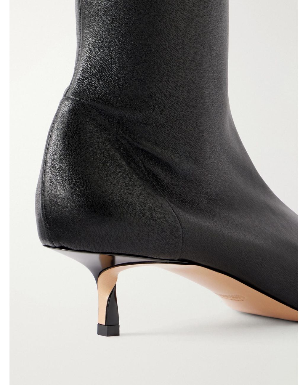 Jacquemus Black Collant 45 Leather Knee Boots