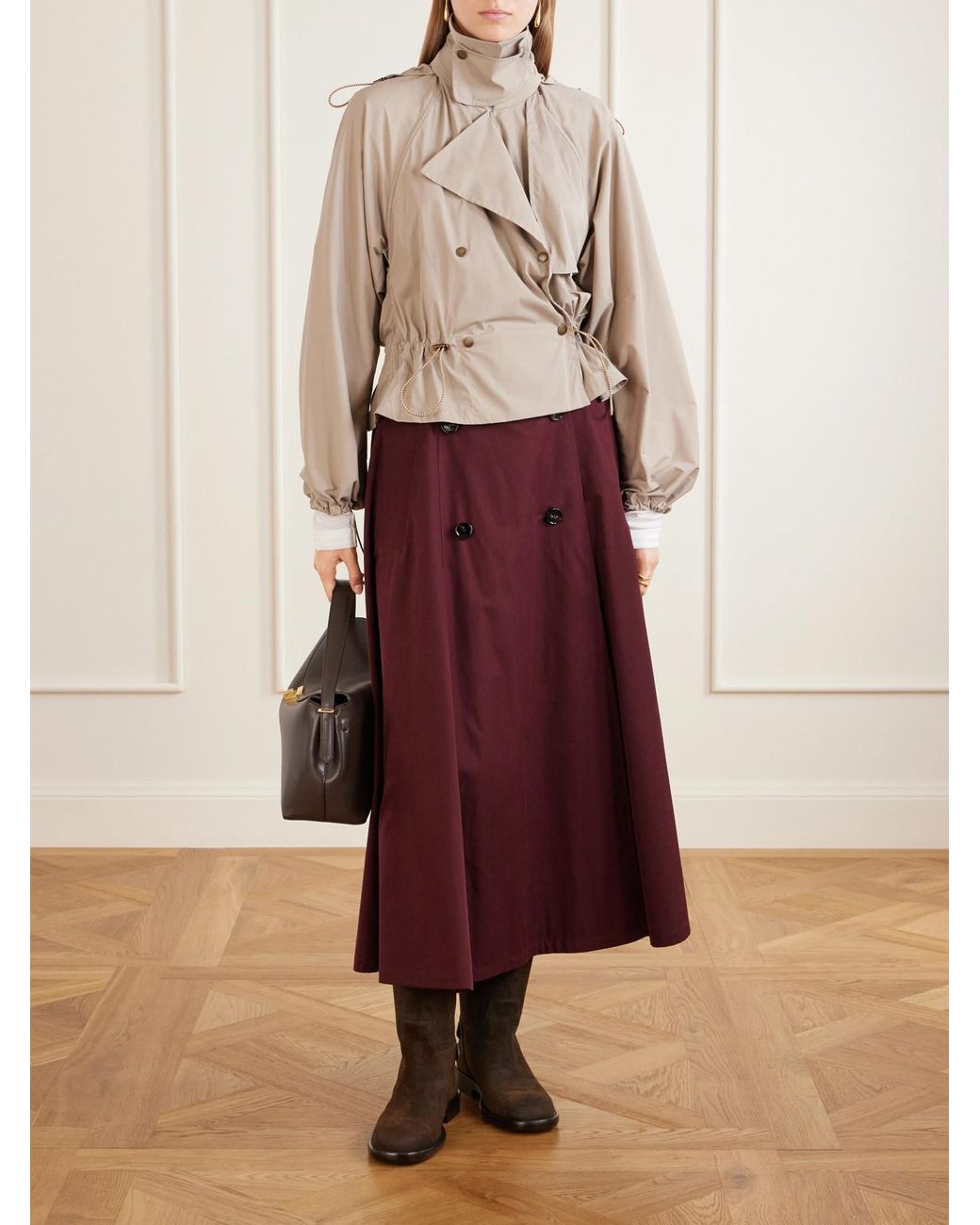 Burberry Natural Cropped Shell Jacket