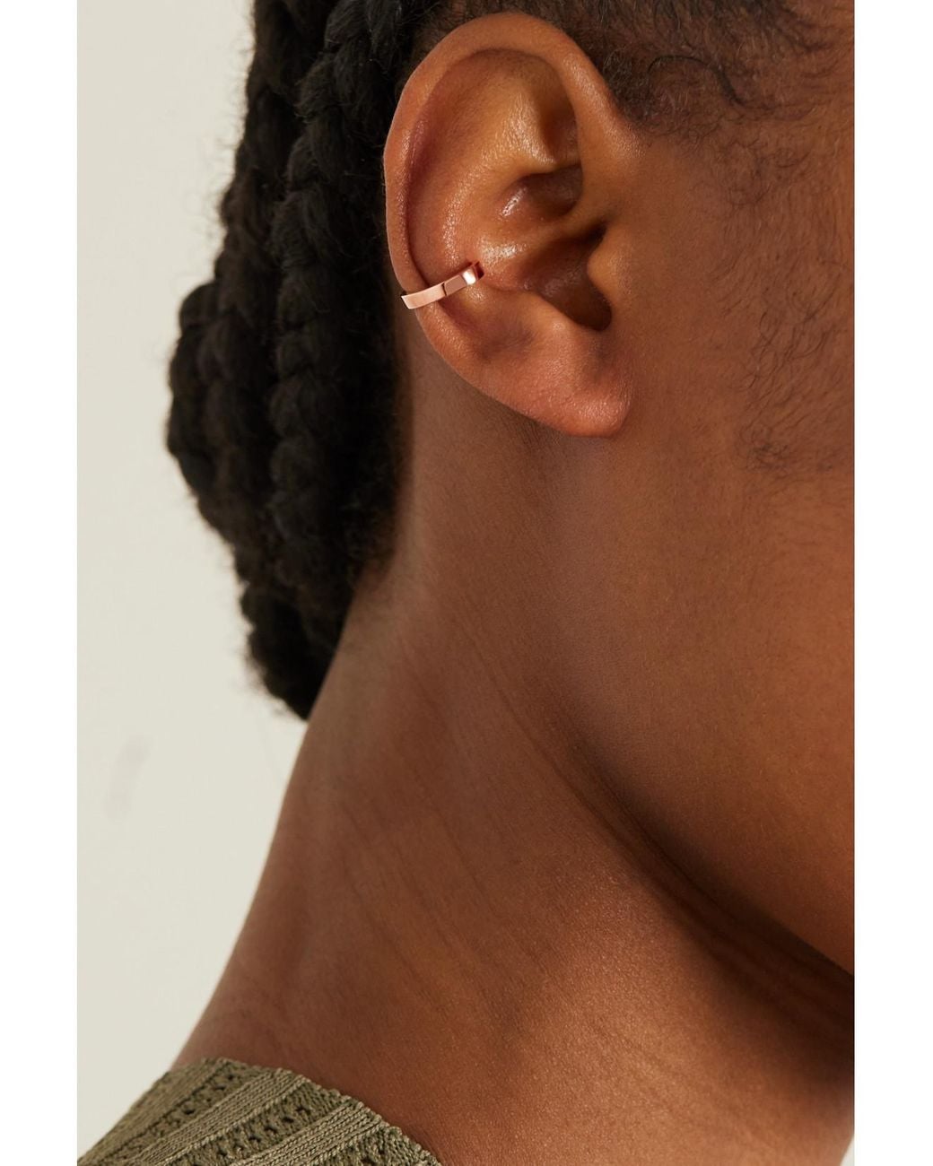 Anita Ko Natural 18-Karat Rose Ear Cuff