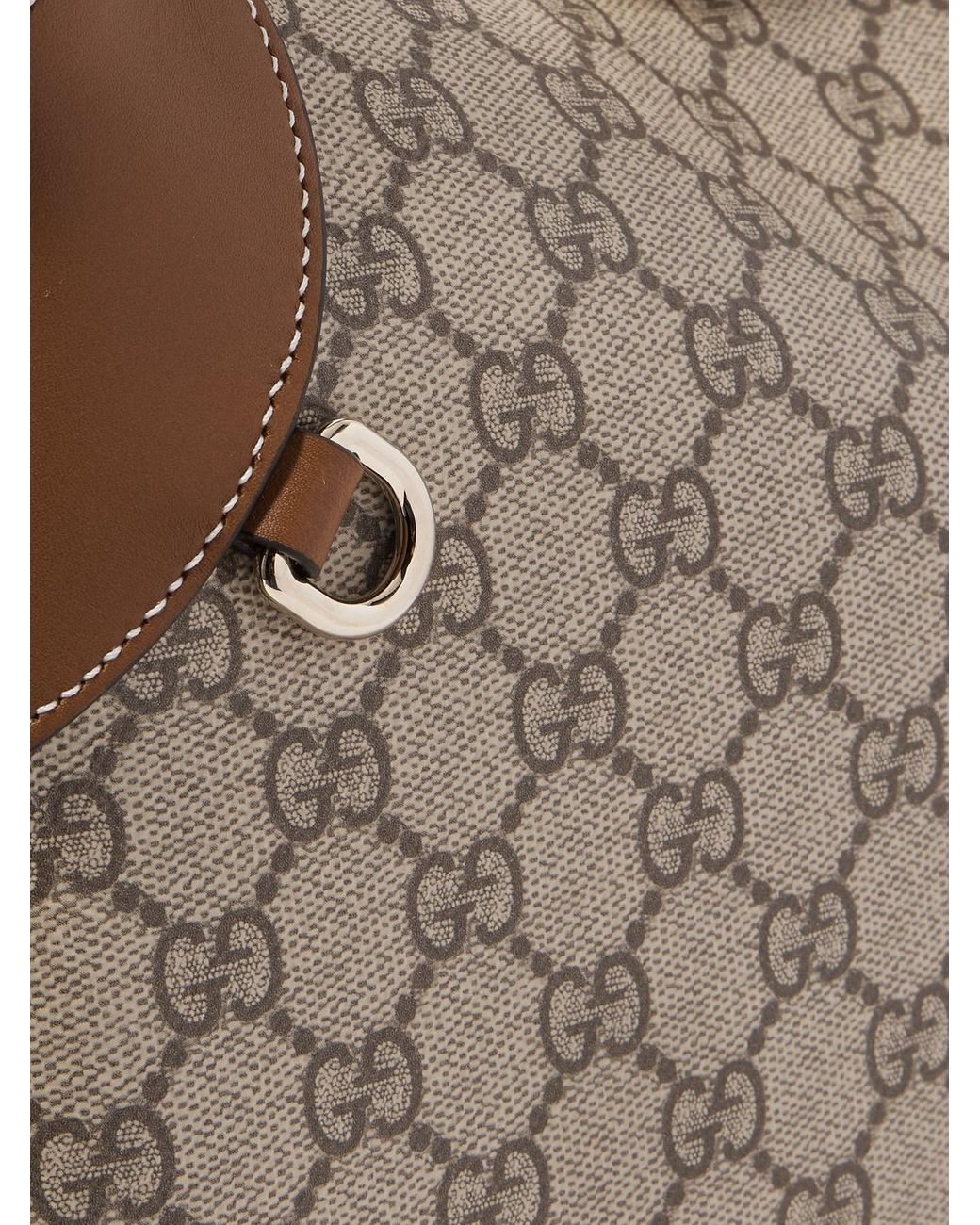 Gucci Gg Emblem Large Shoulder Bag, Gg Canvas in Brown | Lyst