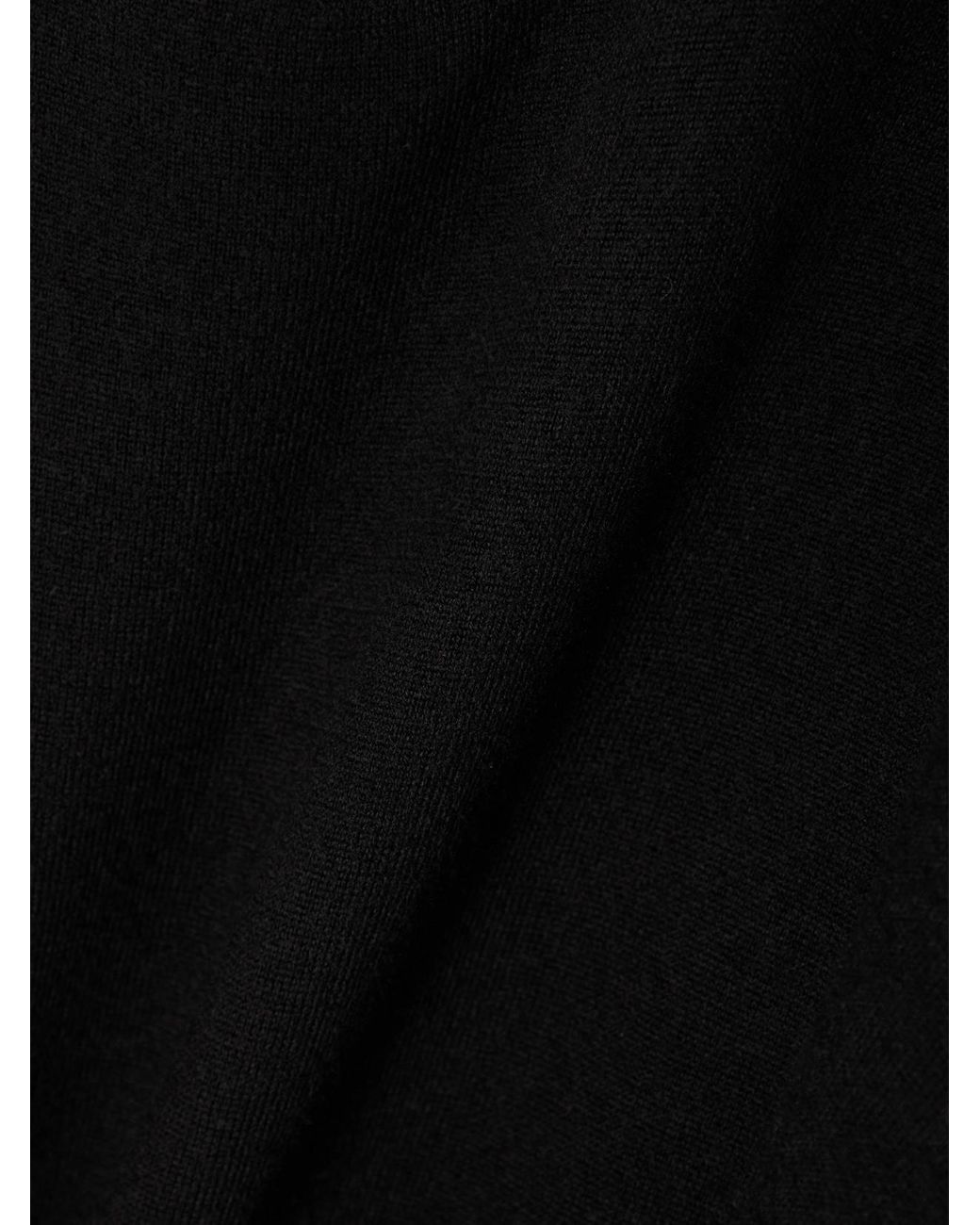 Saint Laurent Black Wool-Blend Mini Dress
