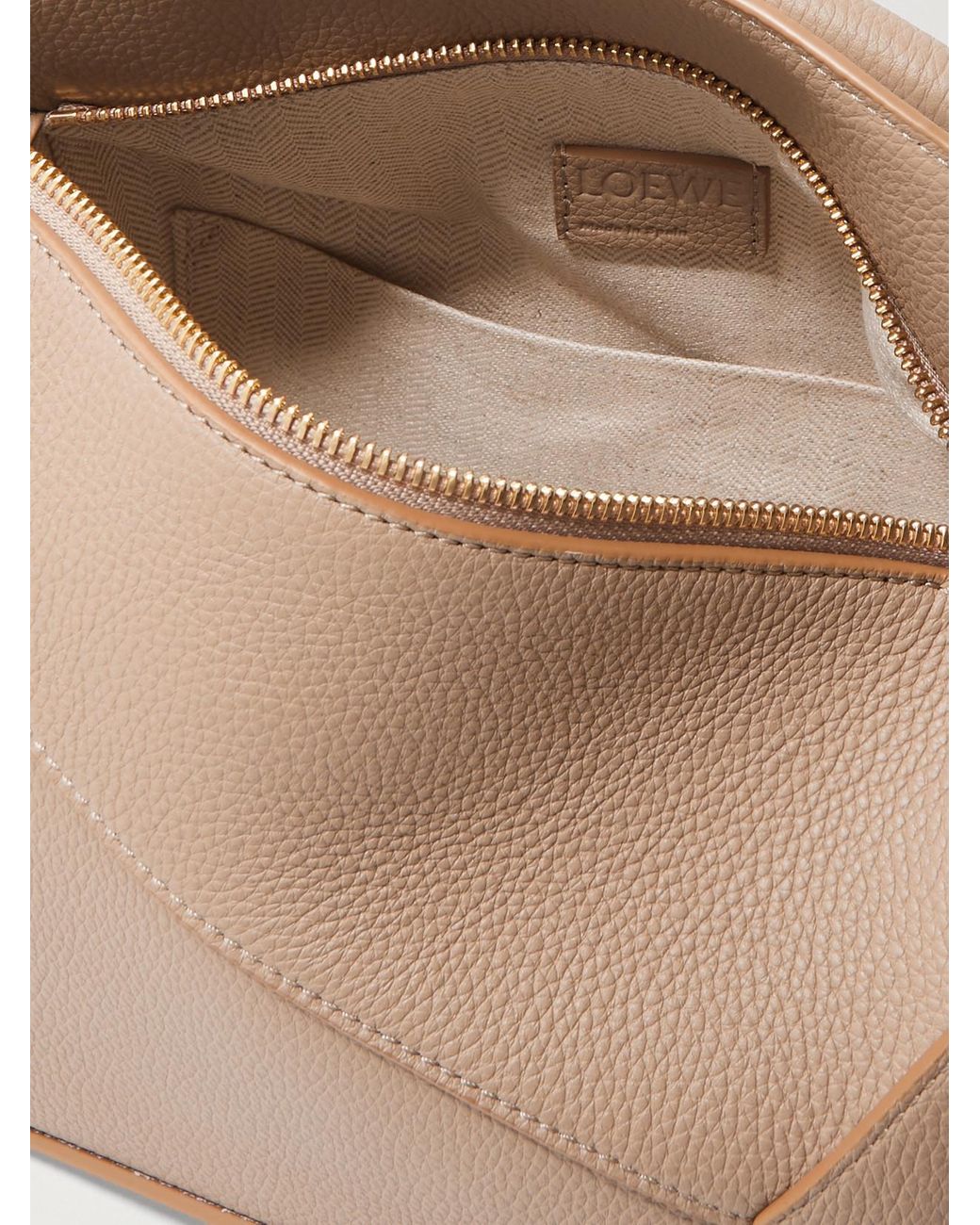 Loewe Natural Puzzle Leather Shoulder Bag