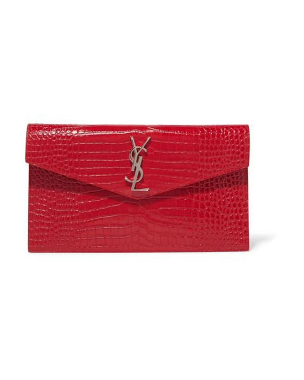 Saint Laurent Unisex Uptown Shoulder Bag in Red