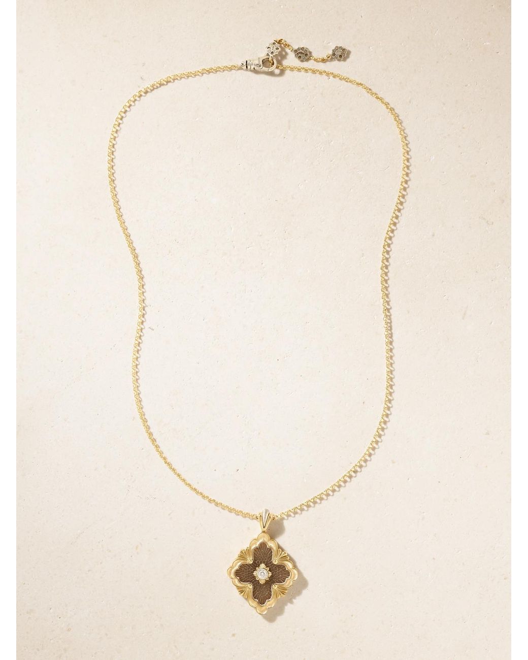 Buccellati Natural Opera Tulle 18-Karat And Diamond Necklace
