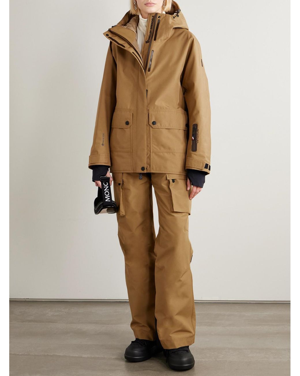 Moncler Natural Bwindi Hooded Gore-Tex 2L Ski Jacket