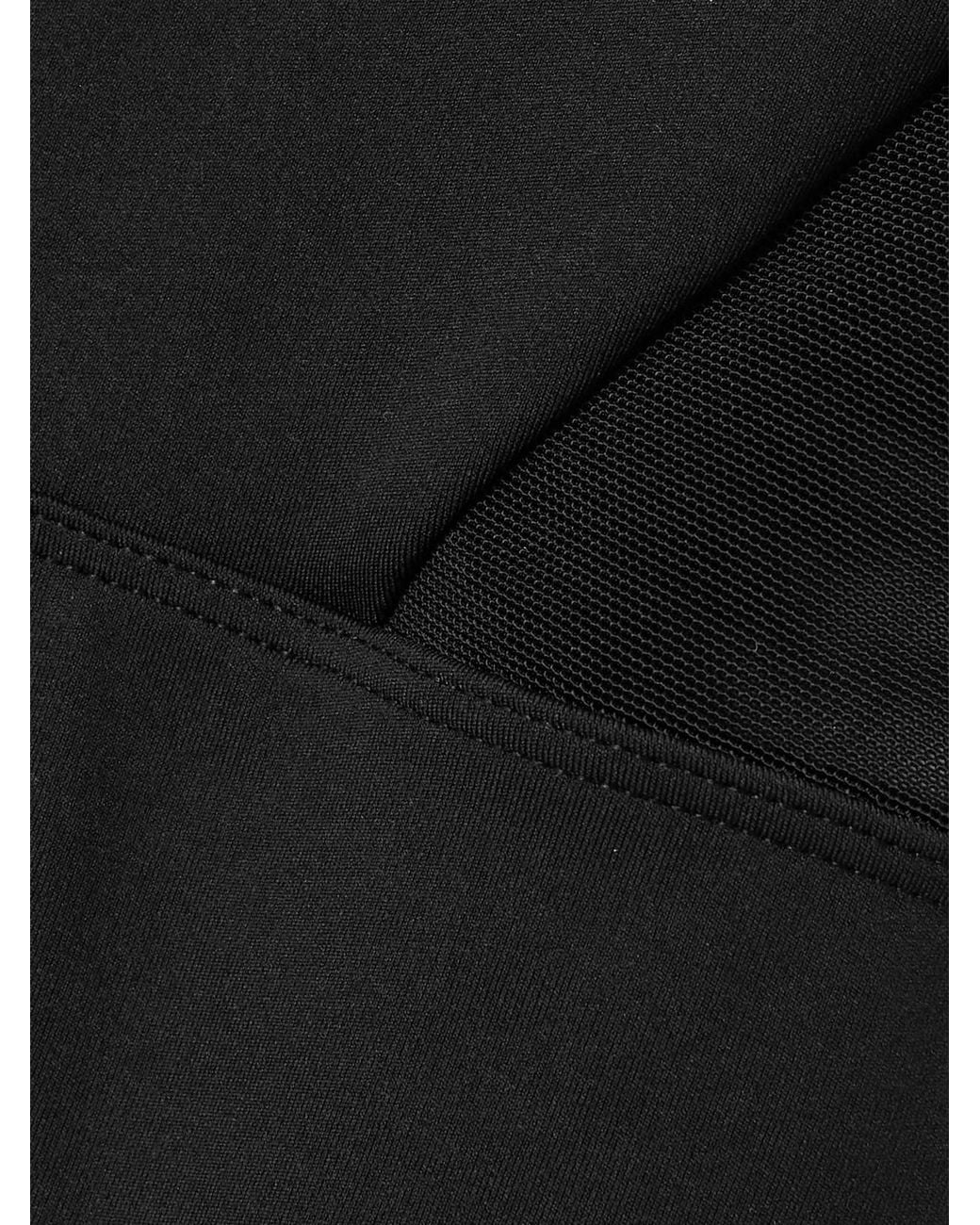 Eres Black Devi Tulle-Trimmed Stretch-Jersey Jumpsuit