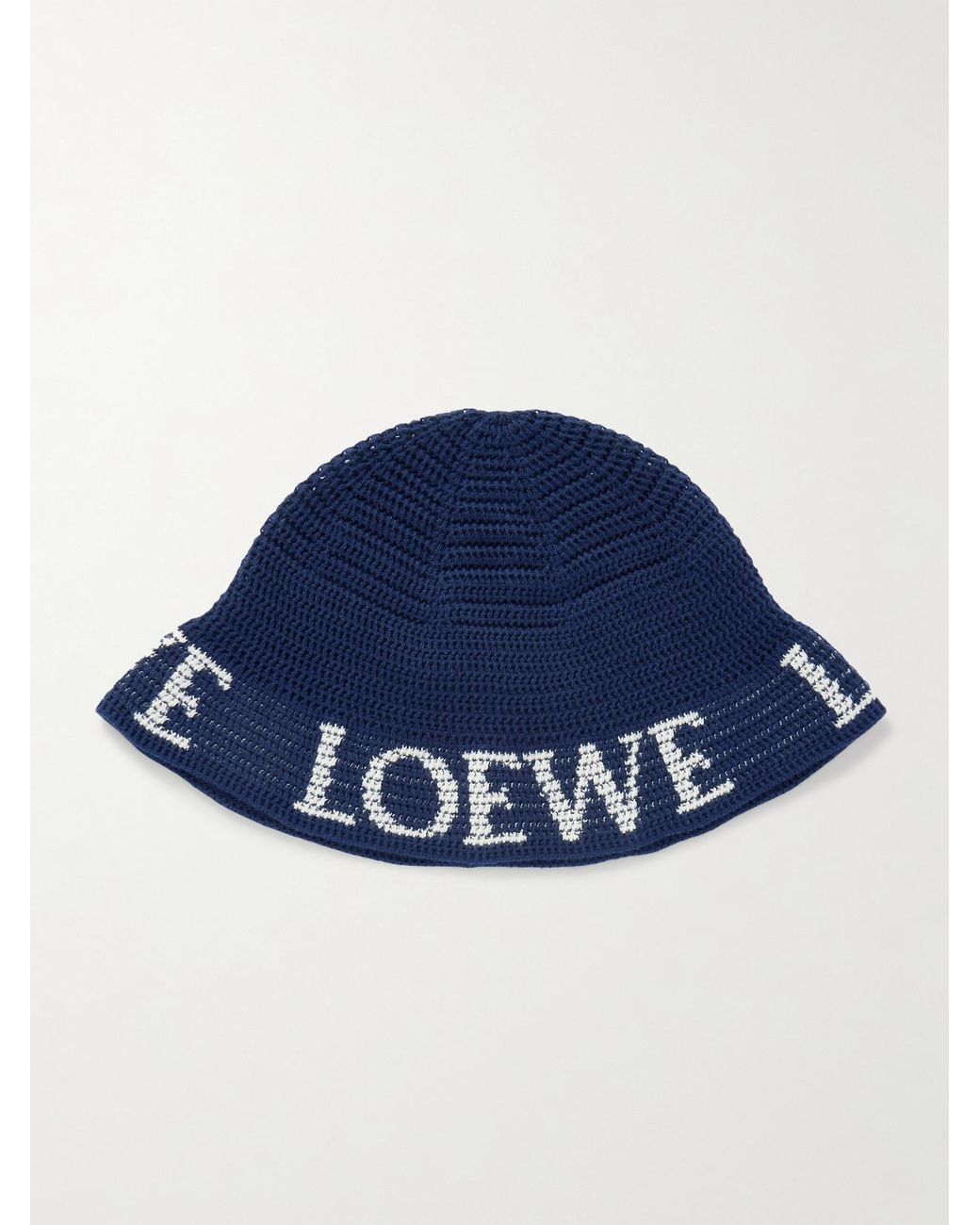 Loewe Paula's Ibiza Cotton-Blend Jacquard Bucket Hat in Blue | Lyst