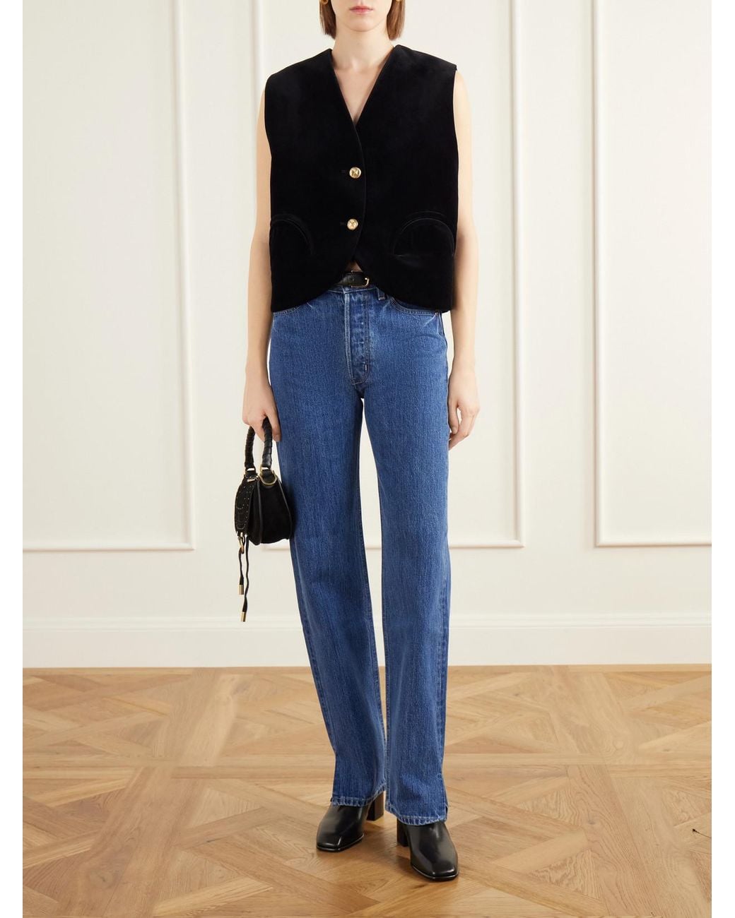 RÙADH Blue The Agnes High-Rise Straight-Leg Jeans