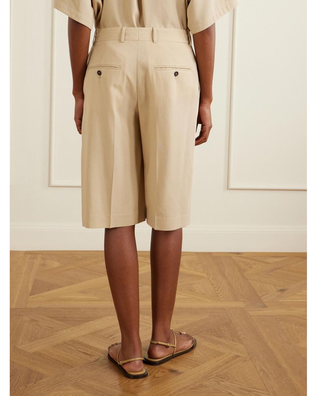 Totême Natural Woven Shorts