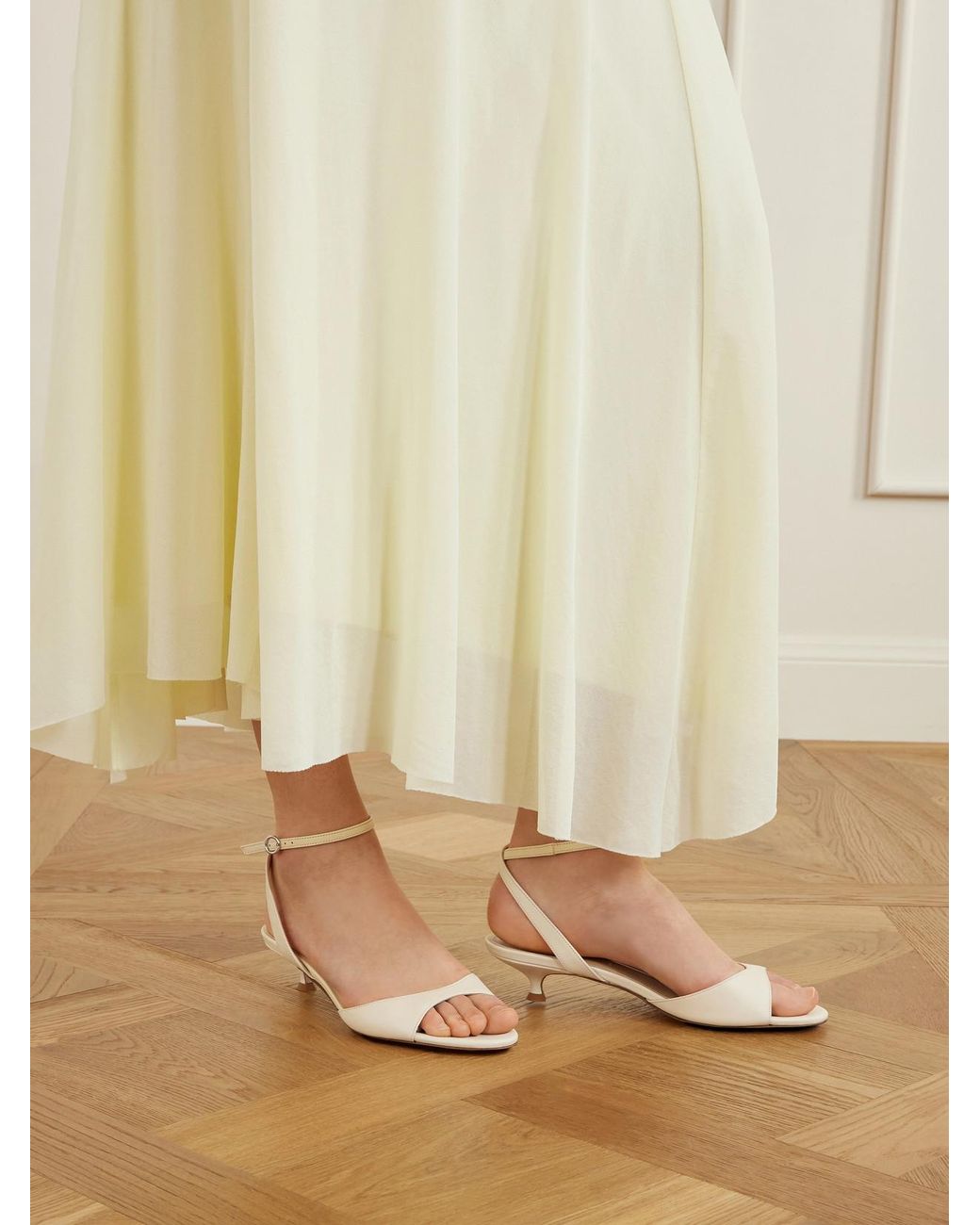 Aeyde Natural Zelia Leather Sandals