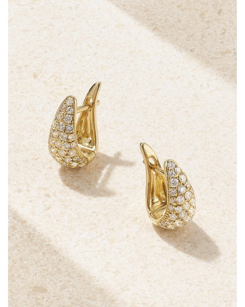 Anita Ko Natural Baby Claw 18-Karat Diamond Earrings