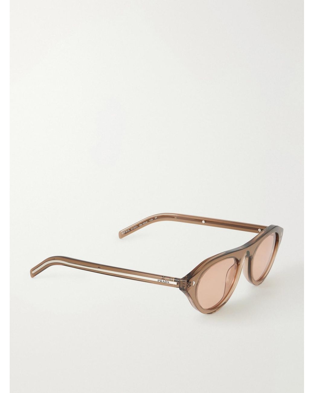 Prada Natural D-Frame Acetate Sunglasses