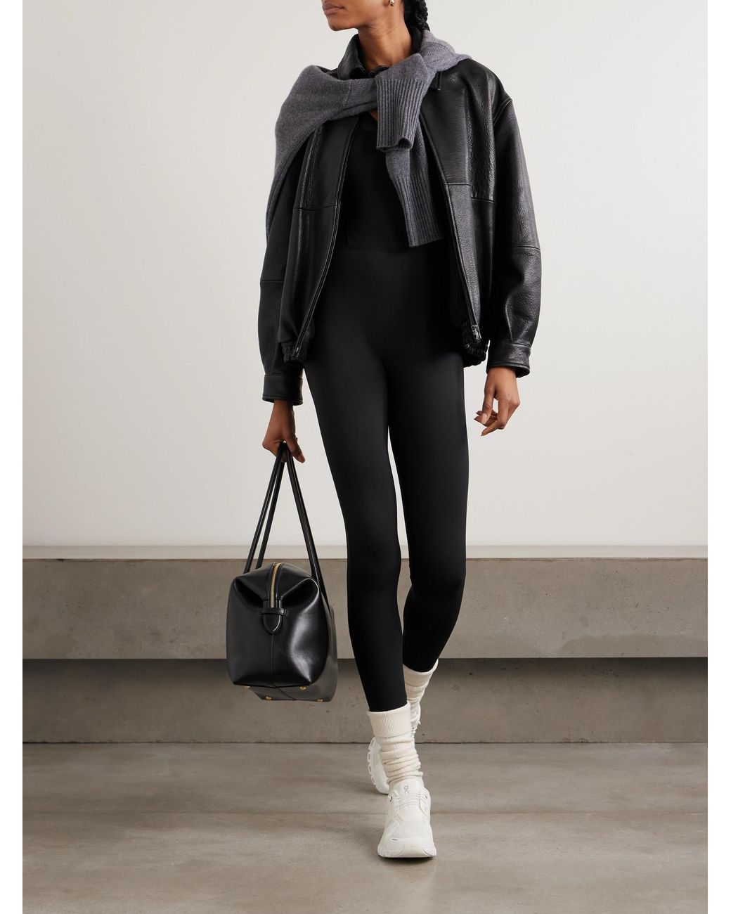 Eres Black Devi Tulle-Trimmed Stretch-Jersey Jumpsuit