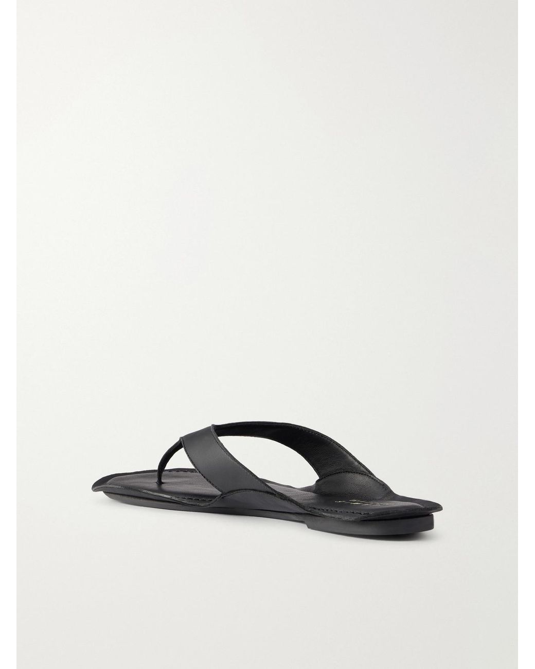 Jamie Haller Black The San Diego Leather Thong Sandals