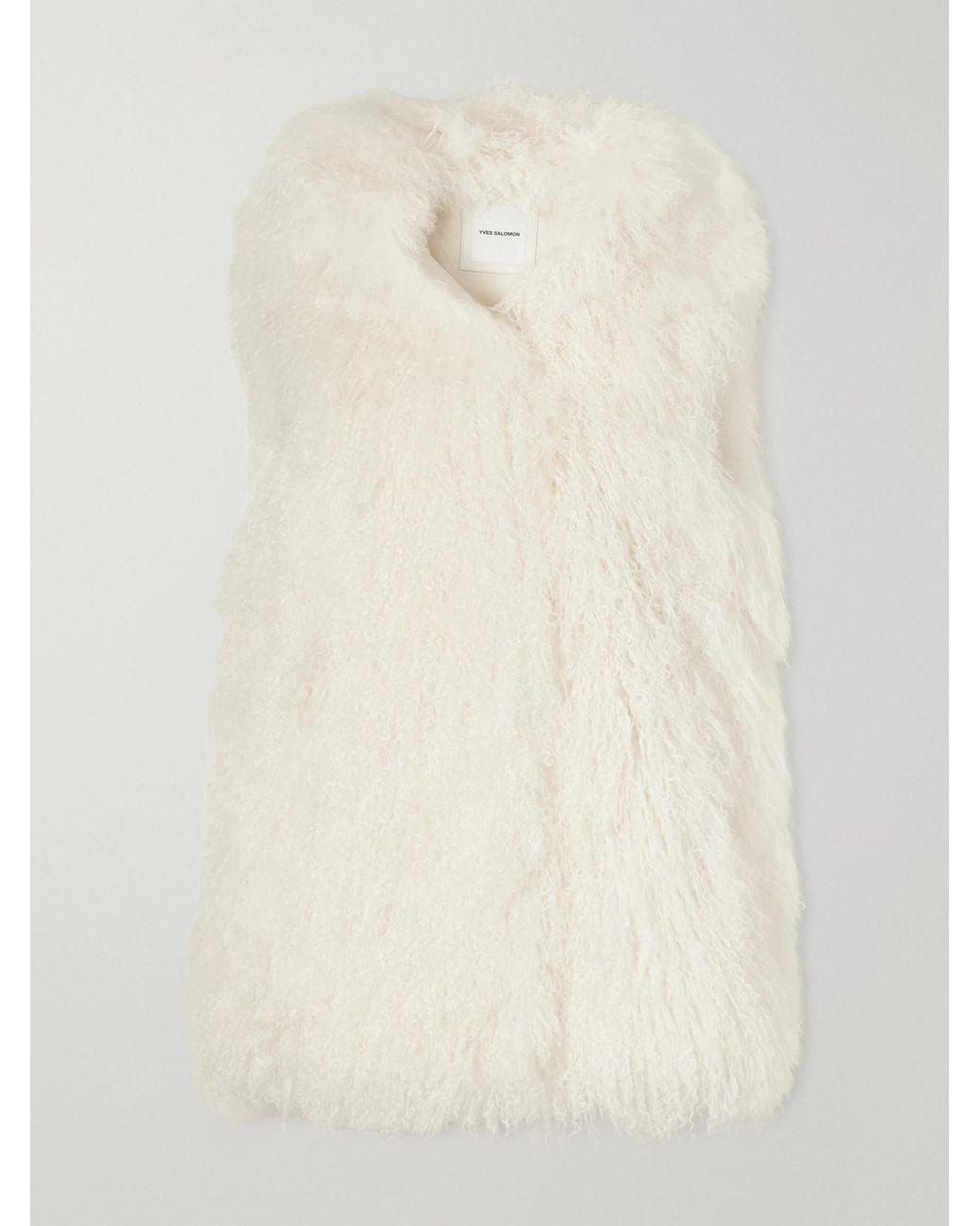 Yves Salomon Natural Shearling Gilet