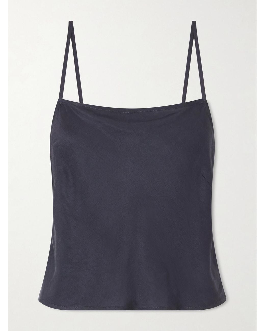 Leset Blue Daniel Satin Top