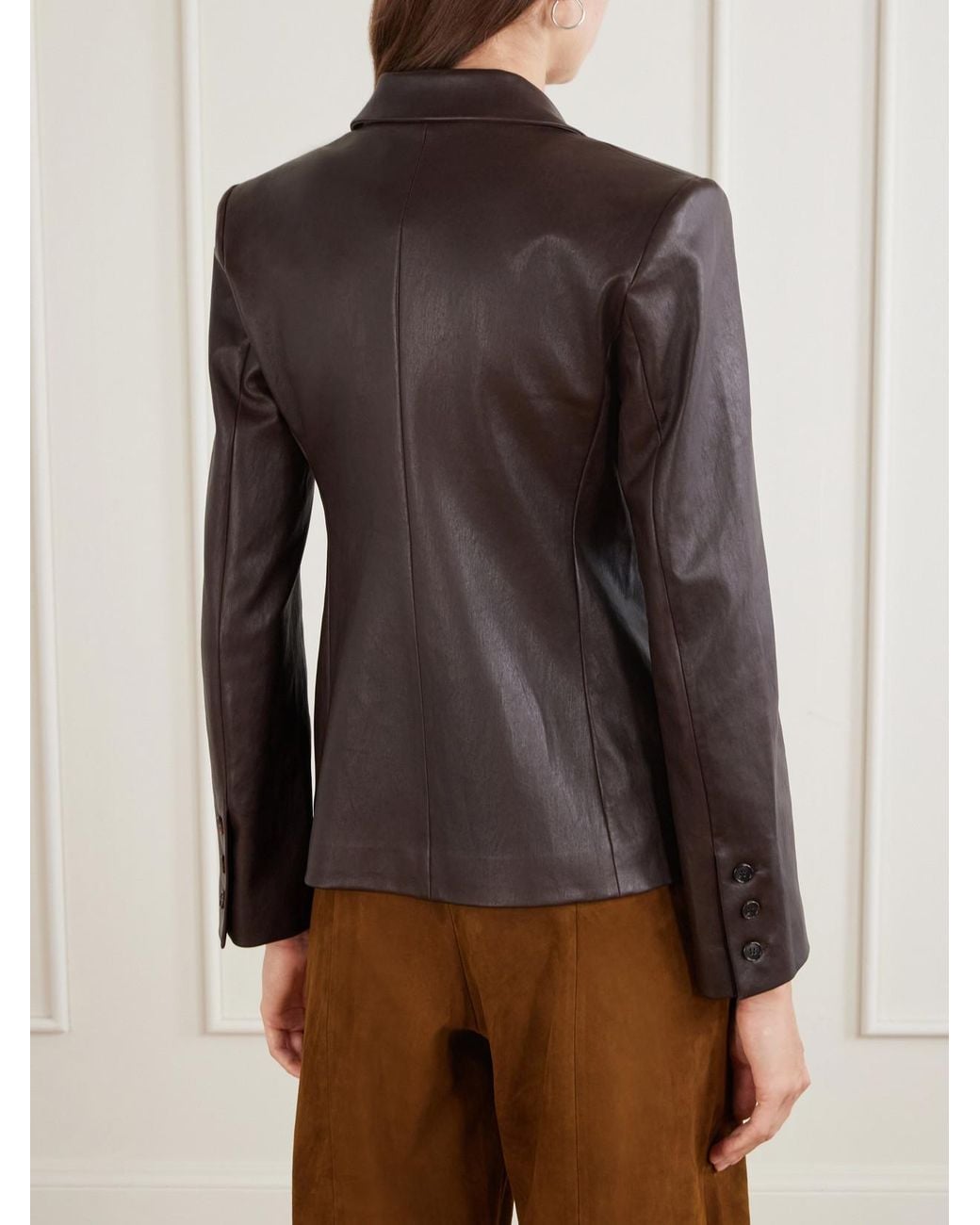 Stouls Brown Helly Leather Blazer