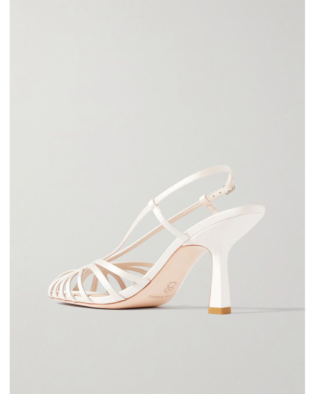 Loeffler Randall Natural Alexandra Satin Sandals