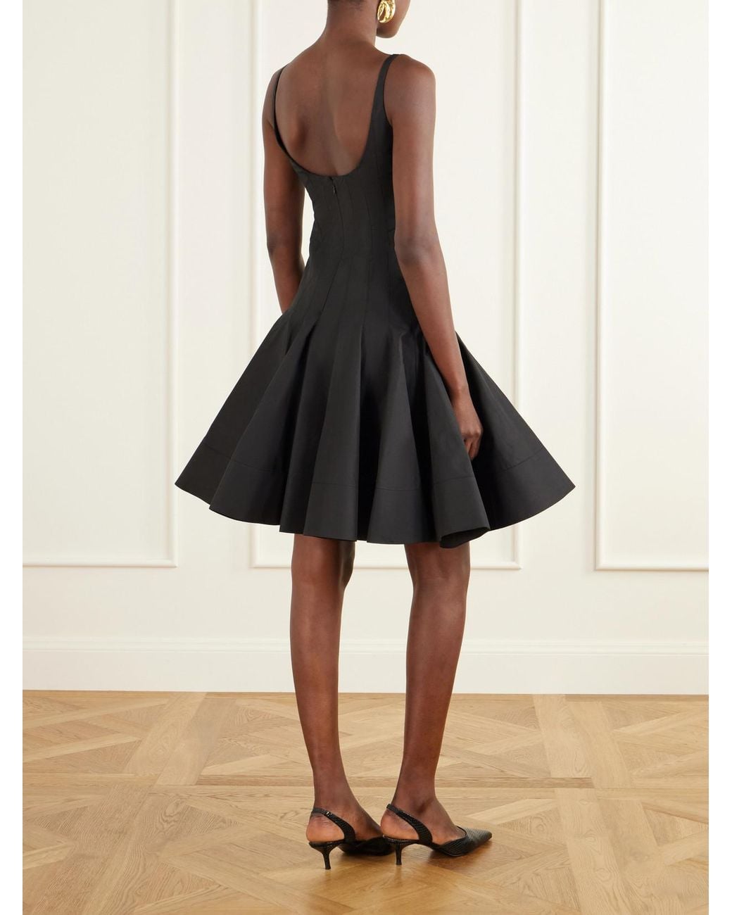 Jacquemus Black La Robe Agave Cotton Mini Dress