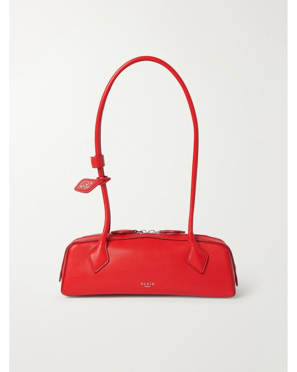 Alaïa Red Le Teckel Small Leather Shoulder Bag