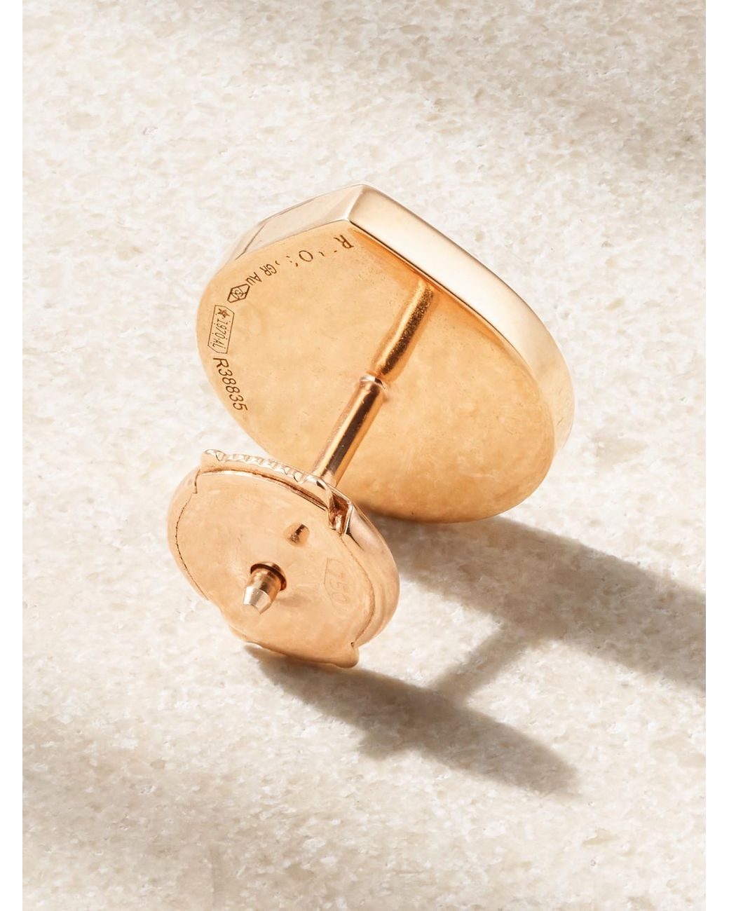 Repossi Natural Antifer 18-Karat Rose, Onyx And Diamond Single Earring