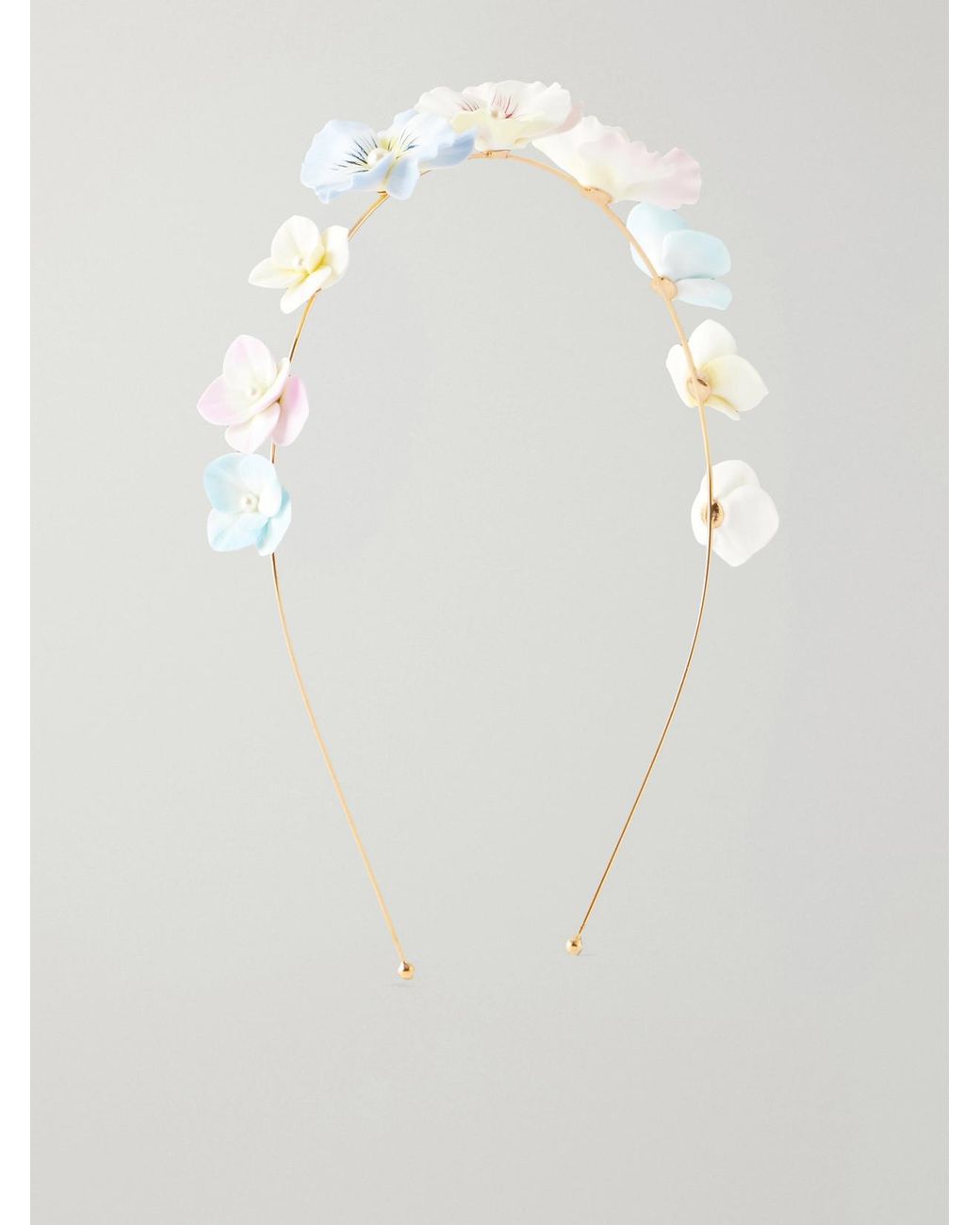 Jennifer Behr White Anarosa Flower Headband