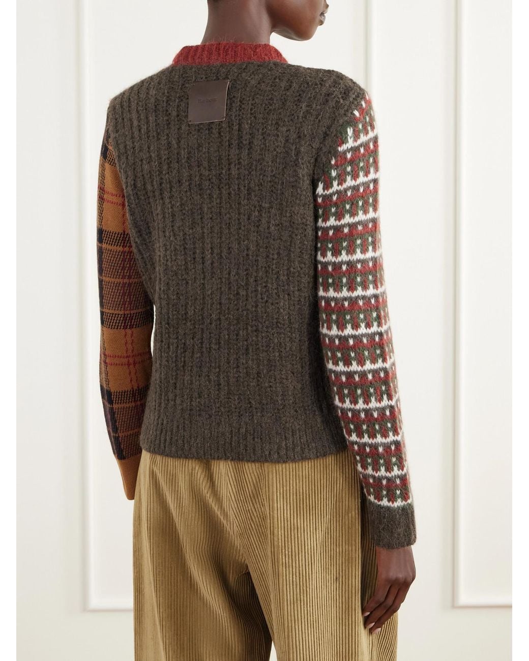 Barbour Multicolor Ashford Patchwork Wool-Blend Sweater
