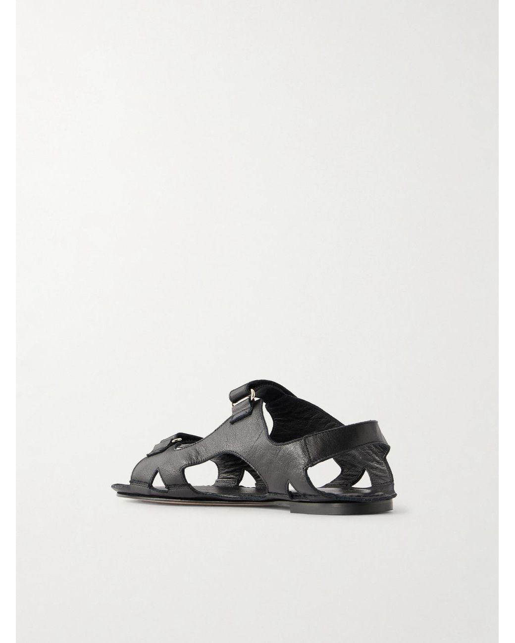 Jamie Haller Black The Walking Leather Sandals